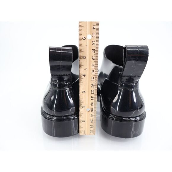 Free People High Street Water Resistant Rain Boot Black Size 37 6 Rubber Slip On - Picture 8 of 11